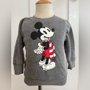 Disney Gray Sweatshirt with Mickey Mouse